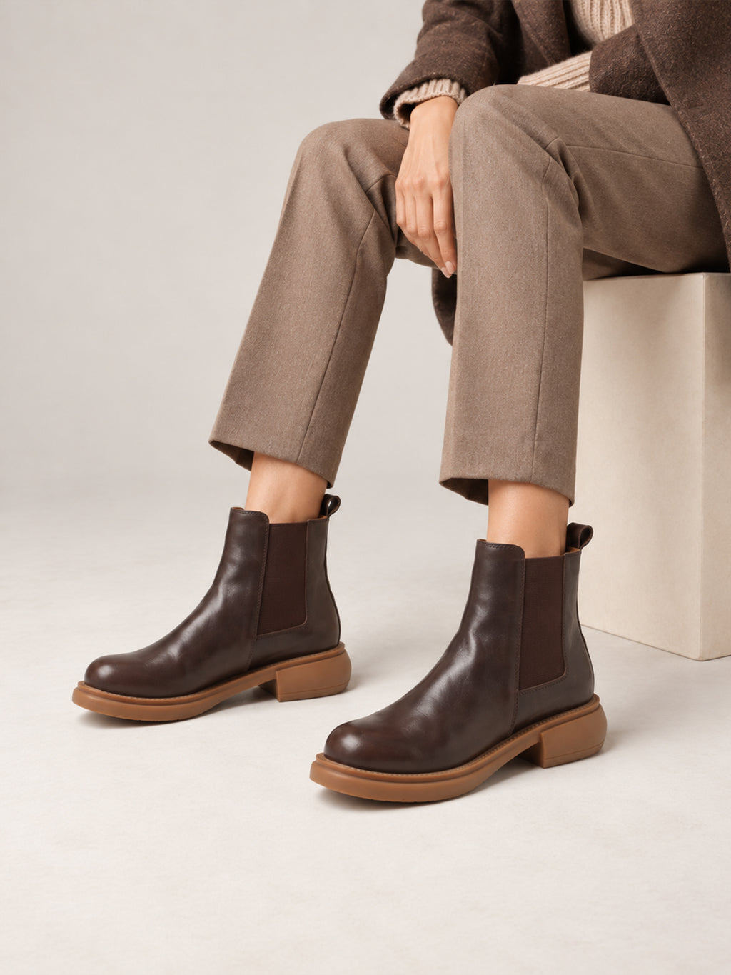 MafeMato Washed-Leather Chelsea Boots, alternate view 7
