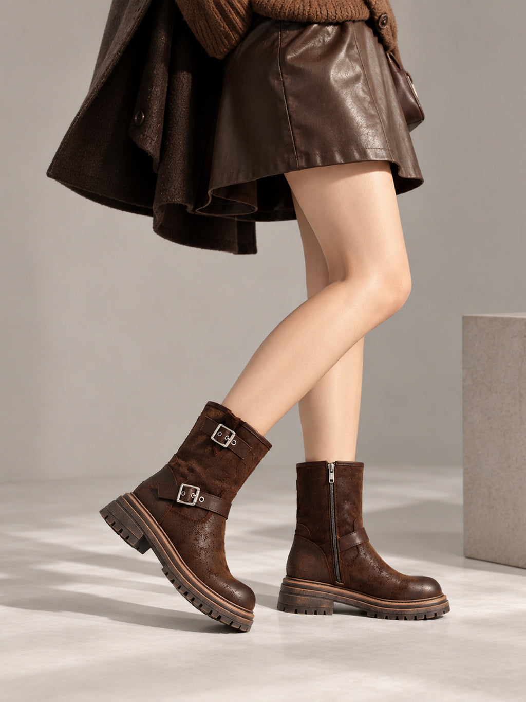MafeMato Reverse-Leather Shaft Boots, alternate view 7