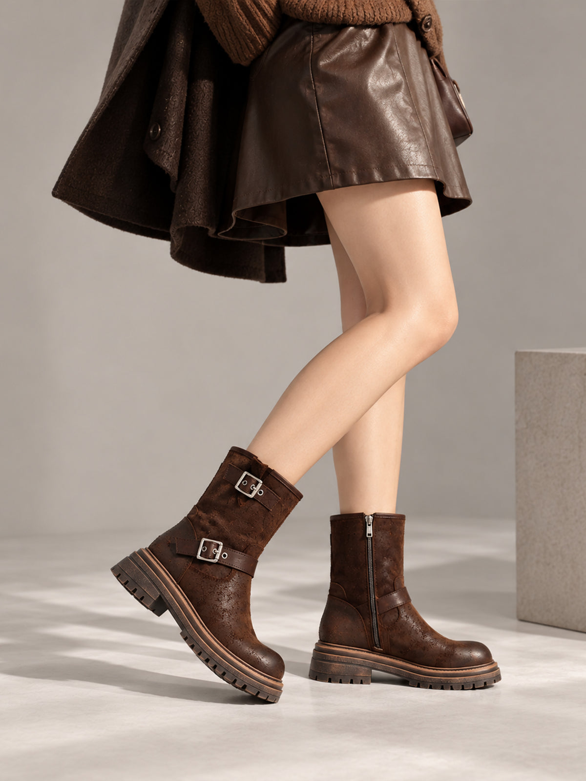 MafeMato Reverse-Leather Shaft Boots, alternate view 7