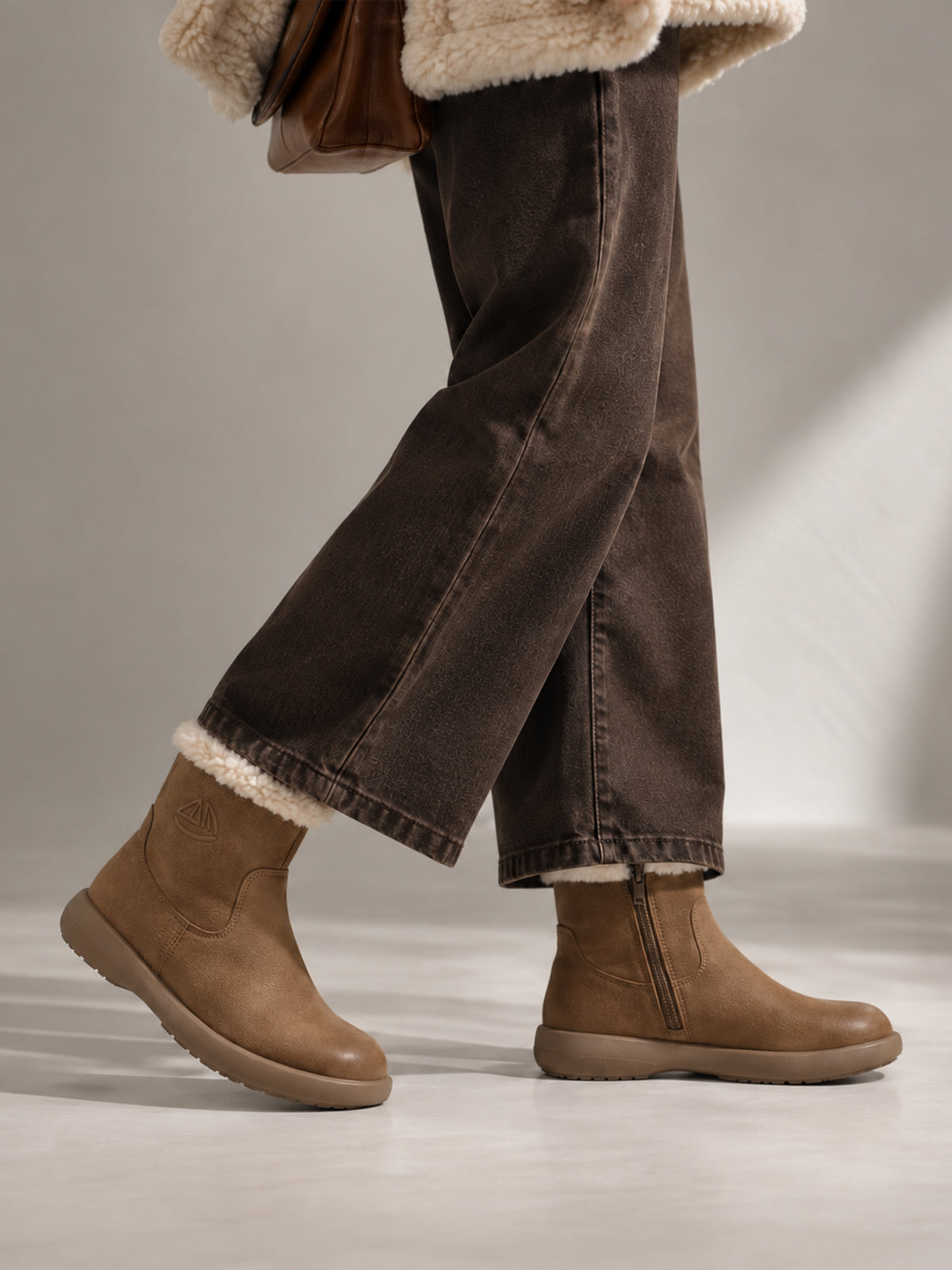 MafeMato Snow-Cap Coffee Snow Boots, alternate view 7