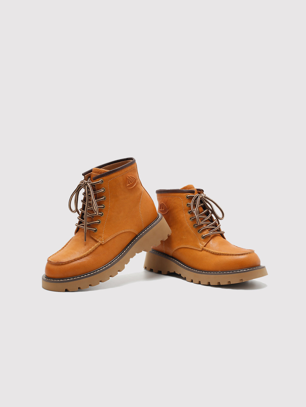 MafeMato Washed Leather Combat Boots, alternate view 2