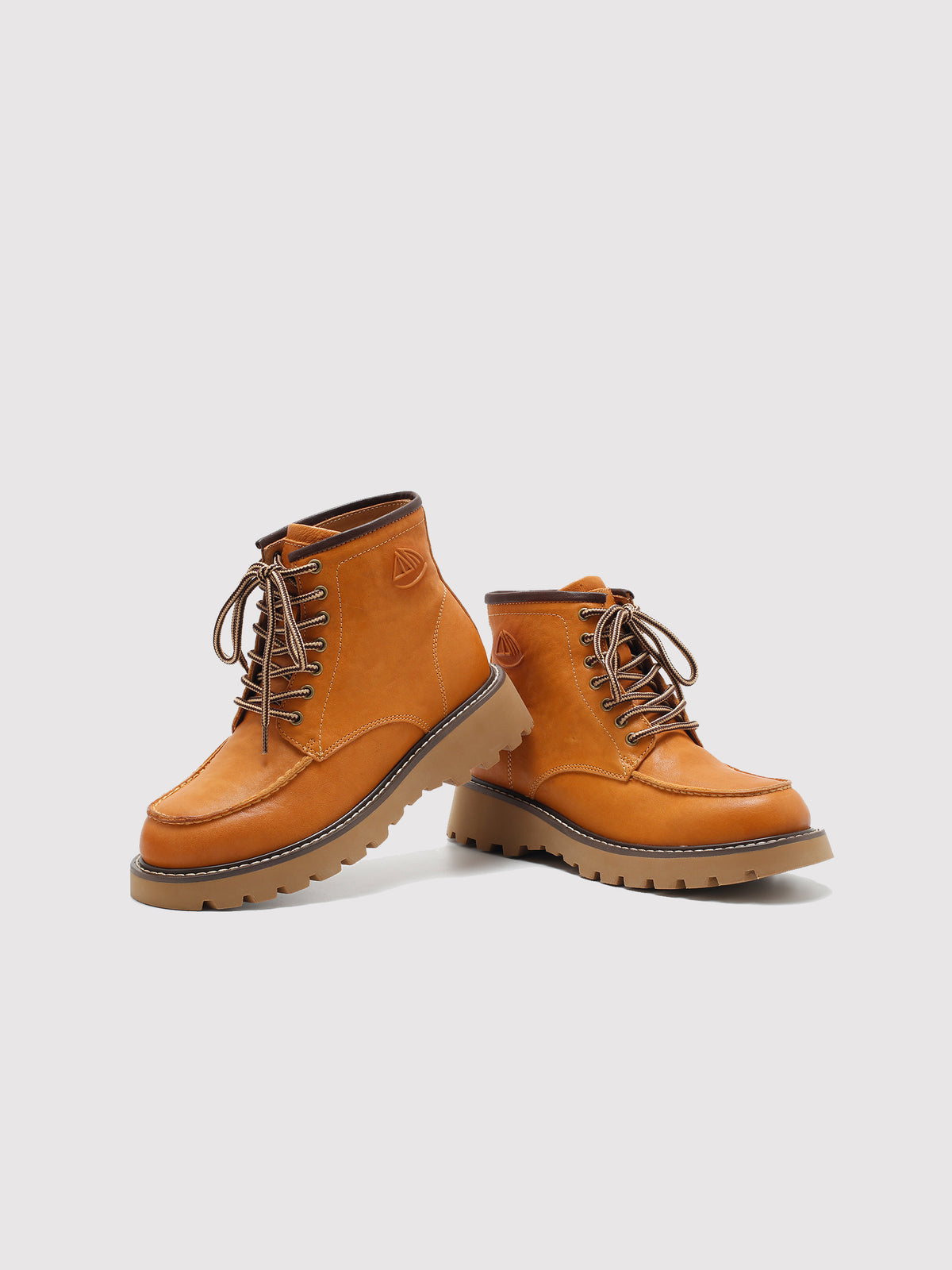 MafeMato Washed Leather Combat Boots, alternate view 2