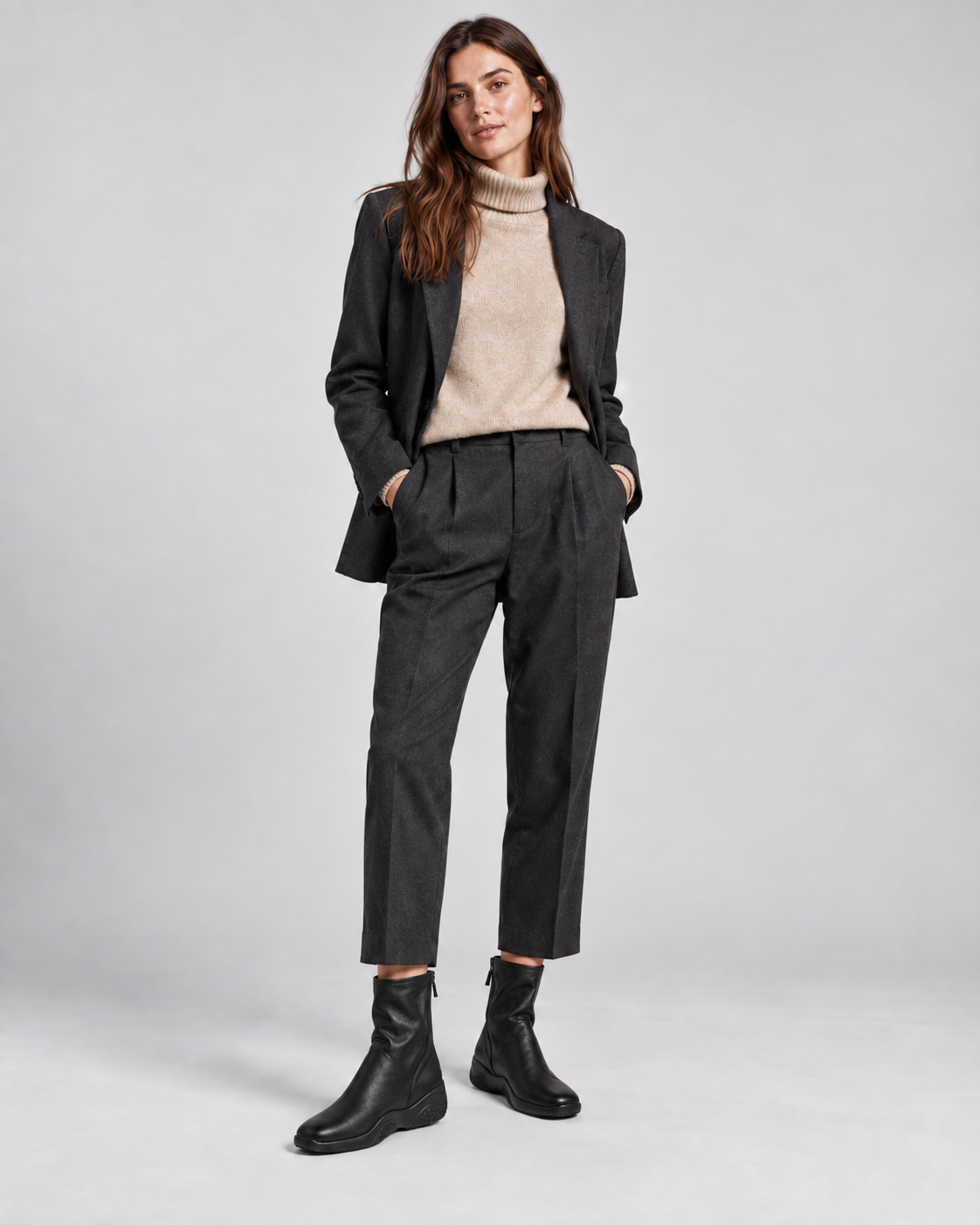 Lambskin Sock Boots — Styled in studio 1