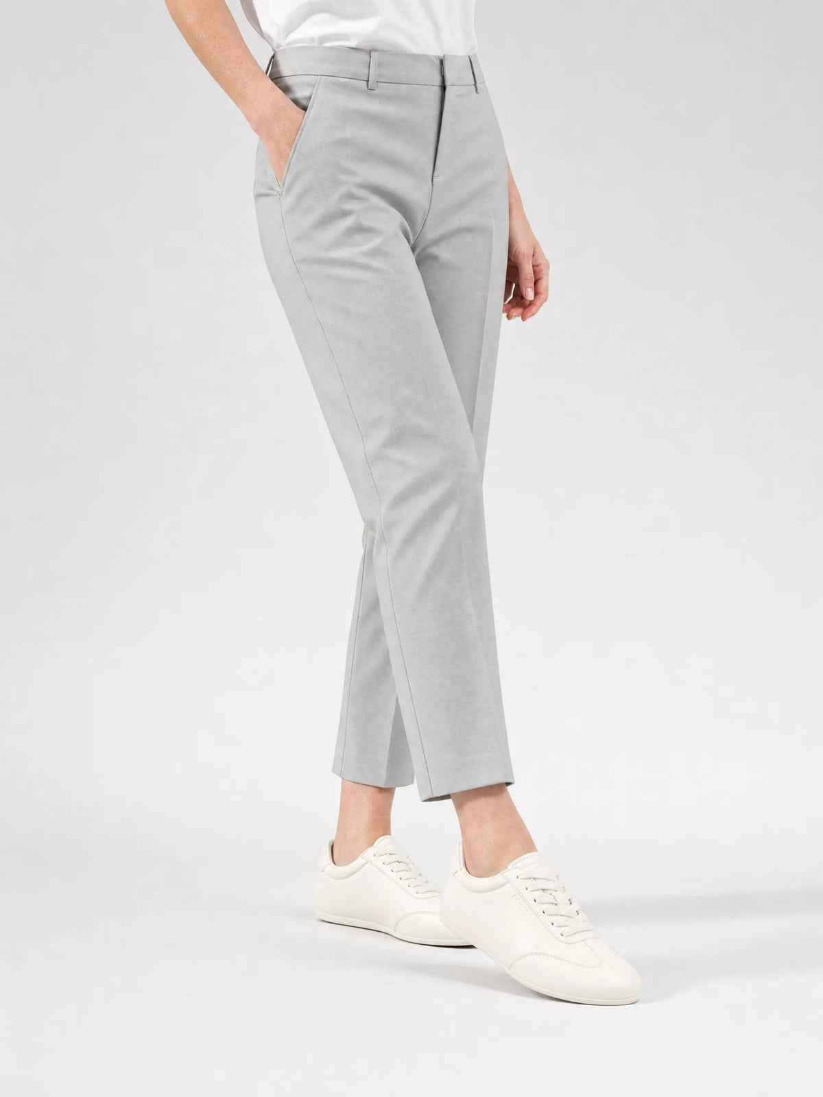 Slim White Sneakers, styling view 1