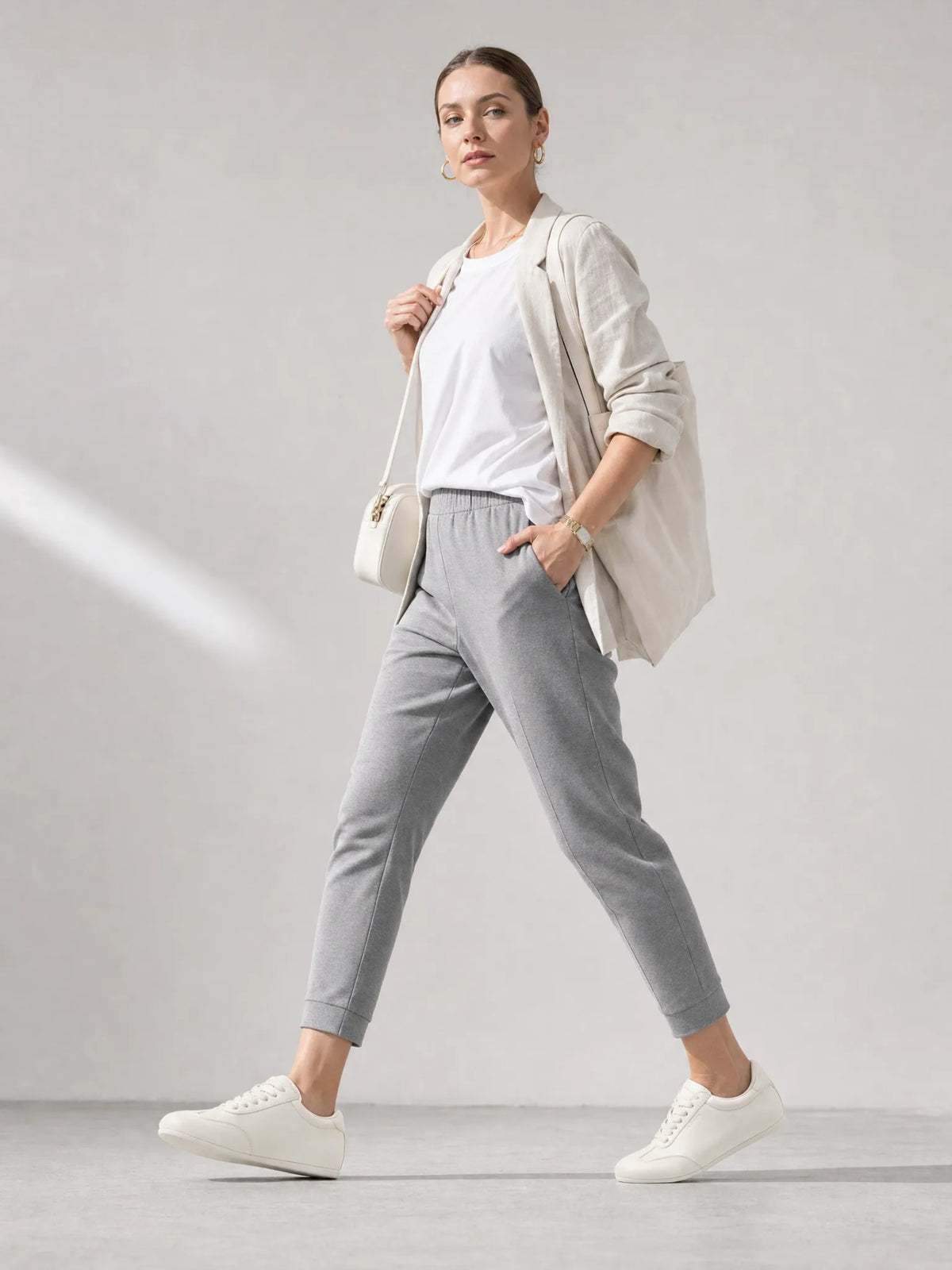Slim White Sneakers, styling view 4