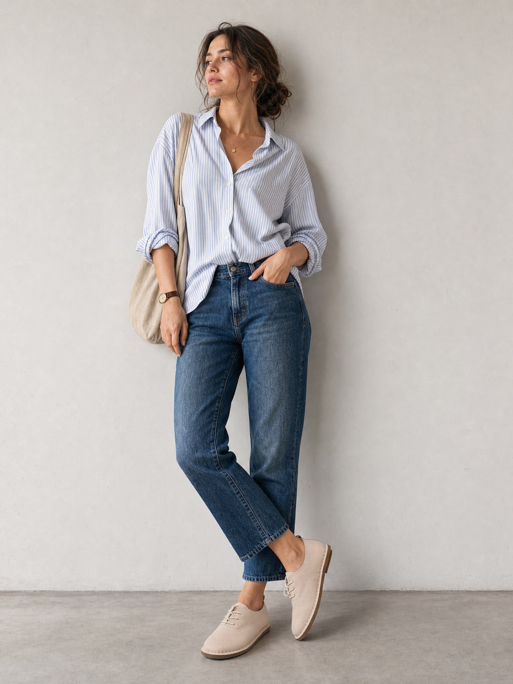 MafeMato Haru Cream Leather Sneakers, alternate view 2