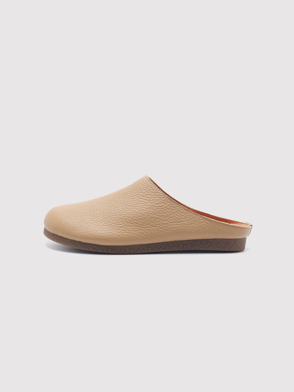 MafeMato Chestnut Leather Mules, alternate view 3