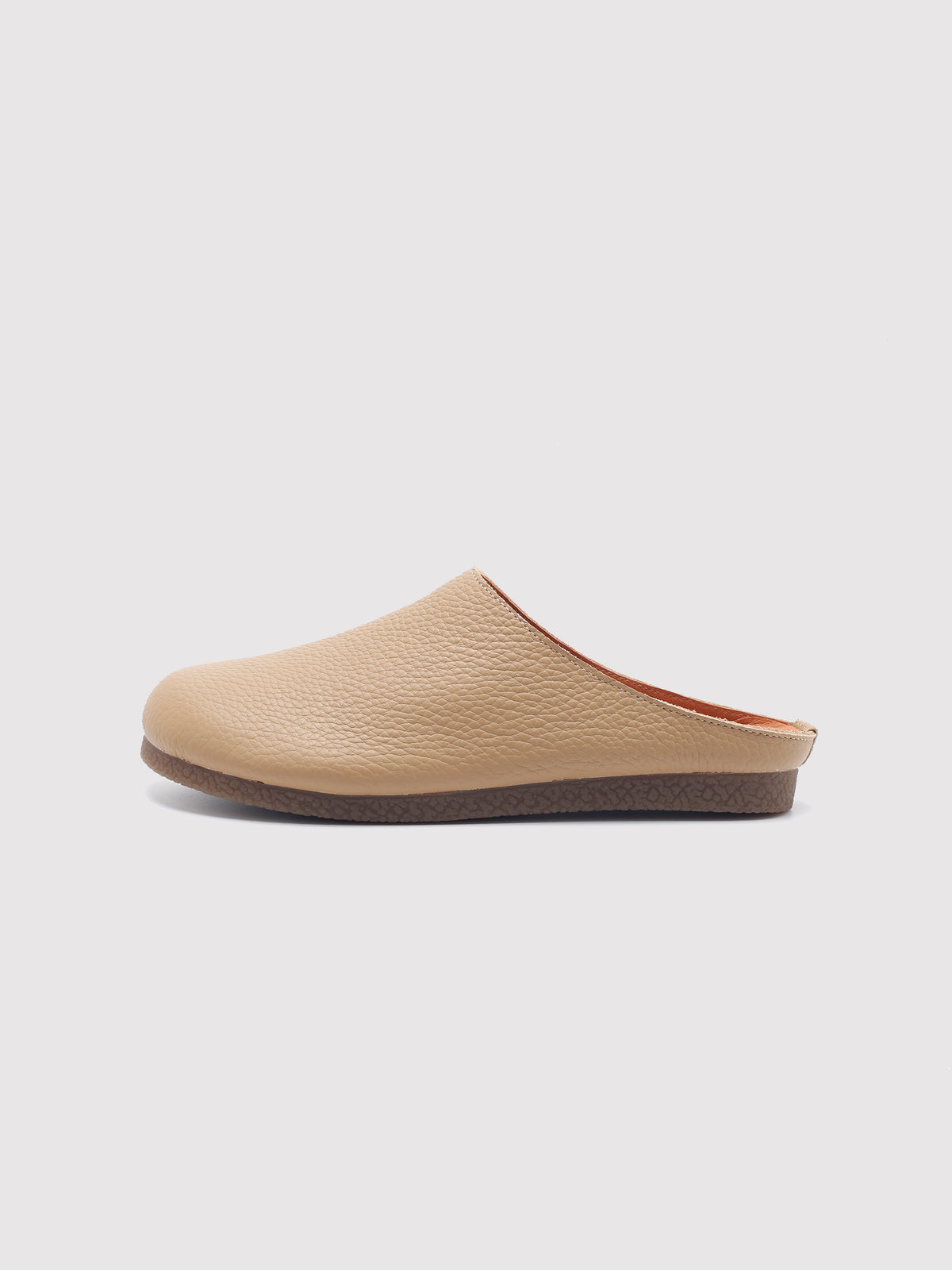 MafeMato Chestnut Leather Mules, alternate view 3