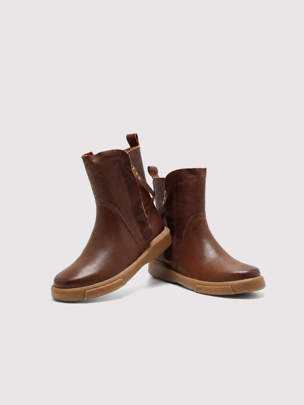 MafeMato Double-Zip Leather Boots, alternate view 2