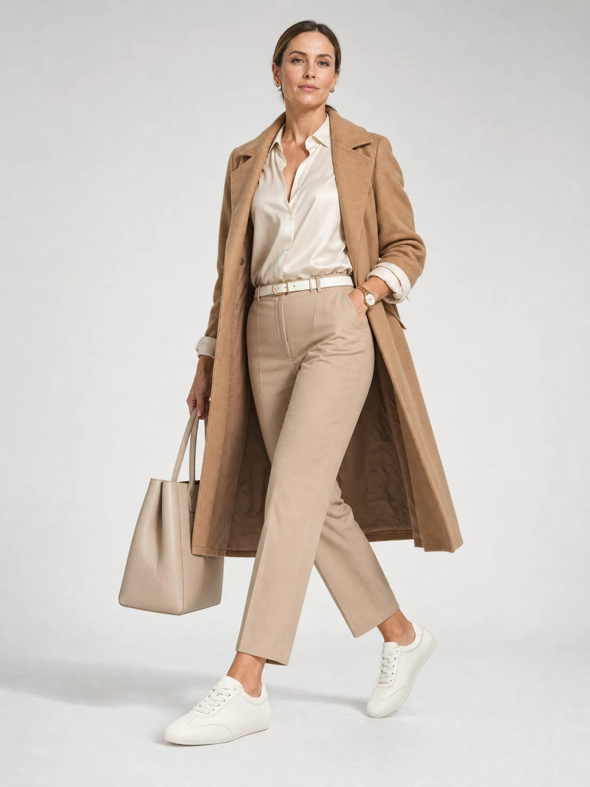 Slim White Sneakers, styling view 5