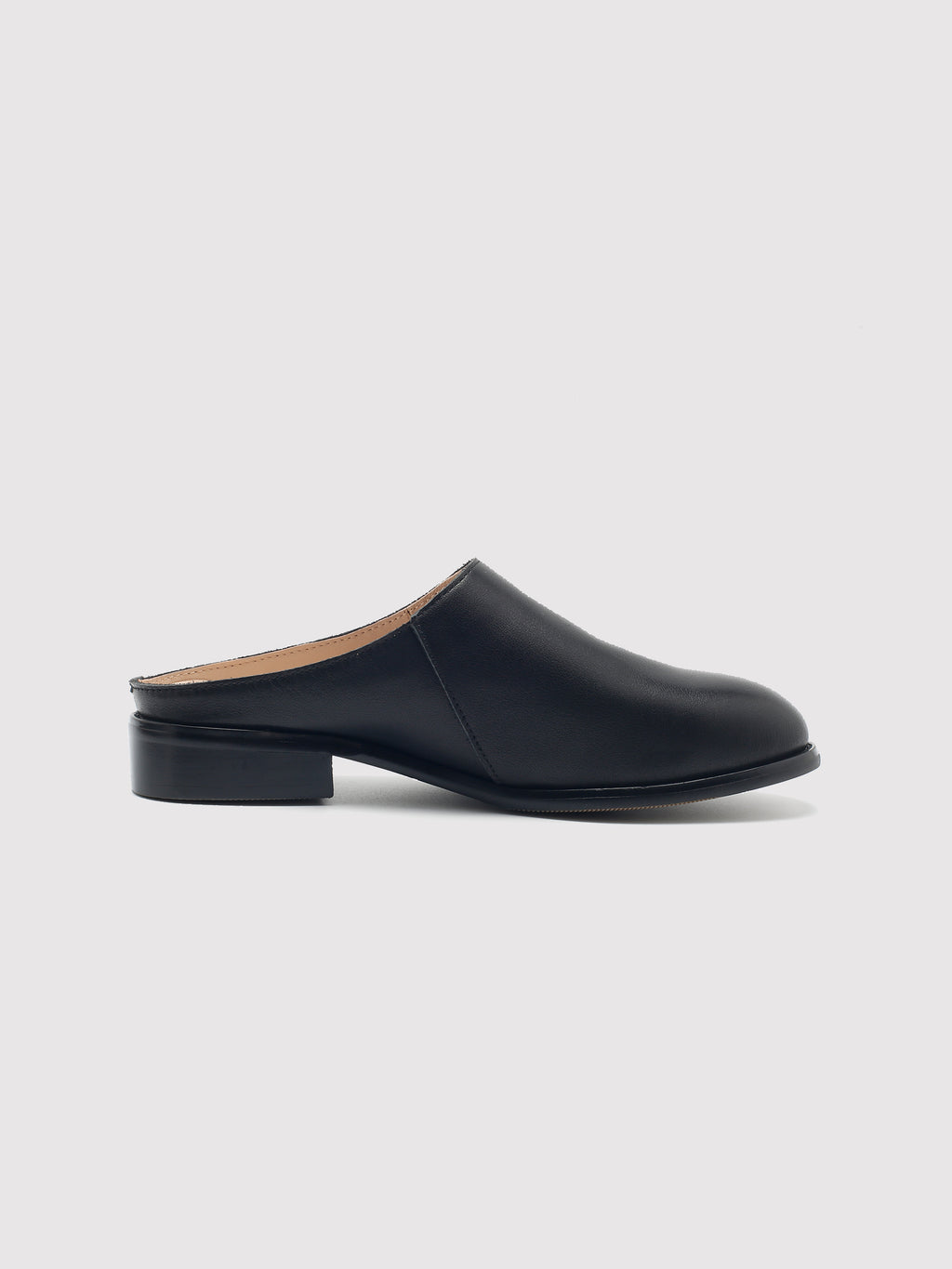 MafeMato Black Leather Mules, alternate view 5