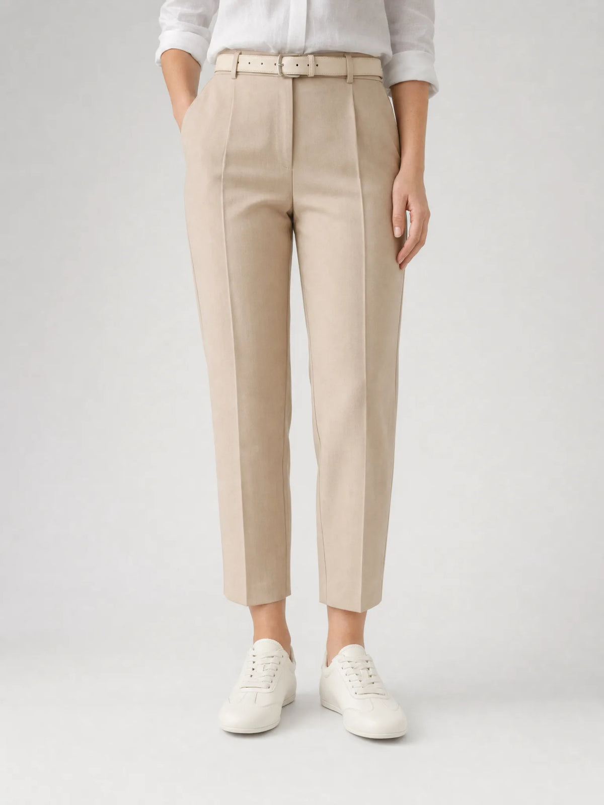 Slim White Sneakers, styling view 2