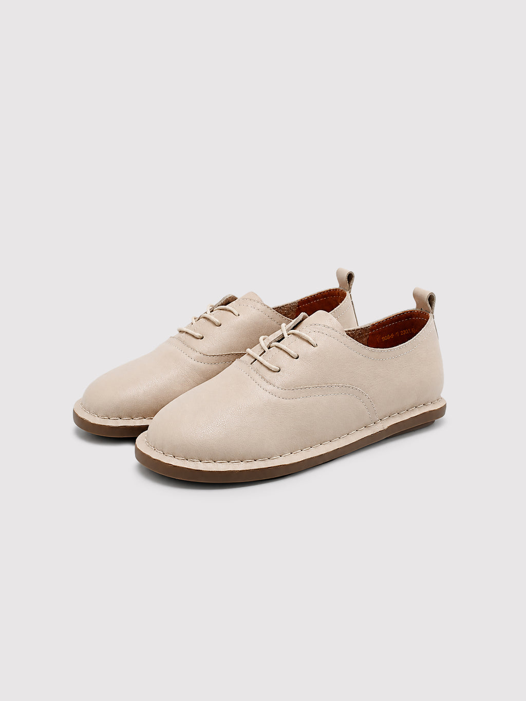 MafeMato Haru Cream Leather Sneakers