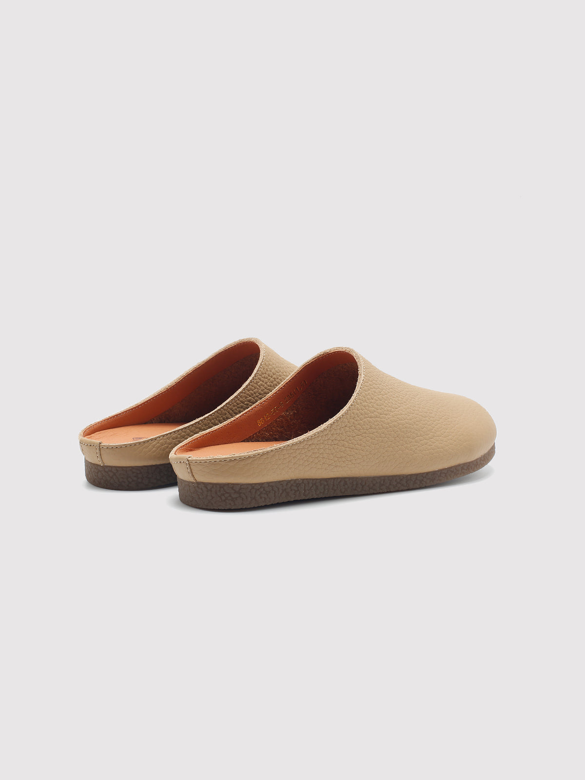 MafeMato Chestnut Leather Mules, alternate view 4