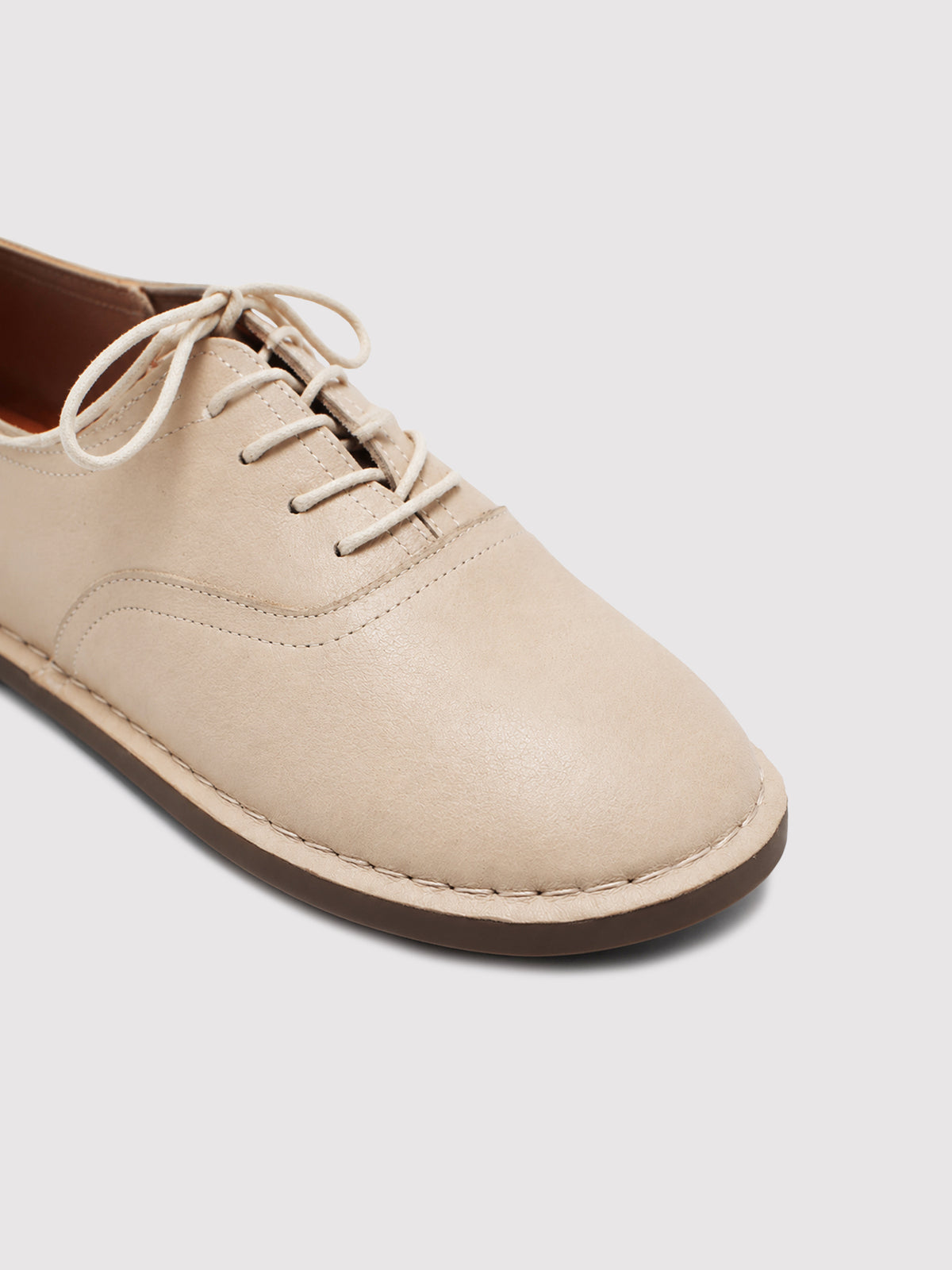 MafeMato Haru Cream Leather Sneakers, alternate view 7