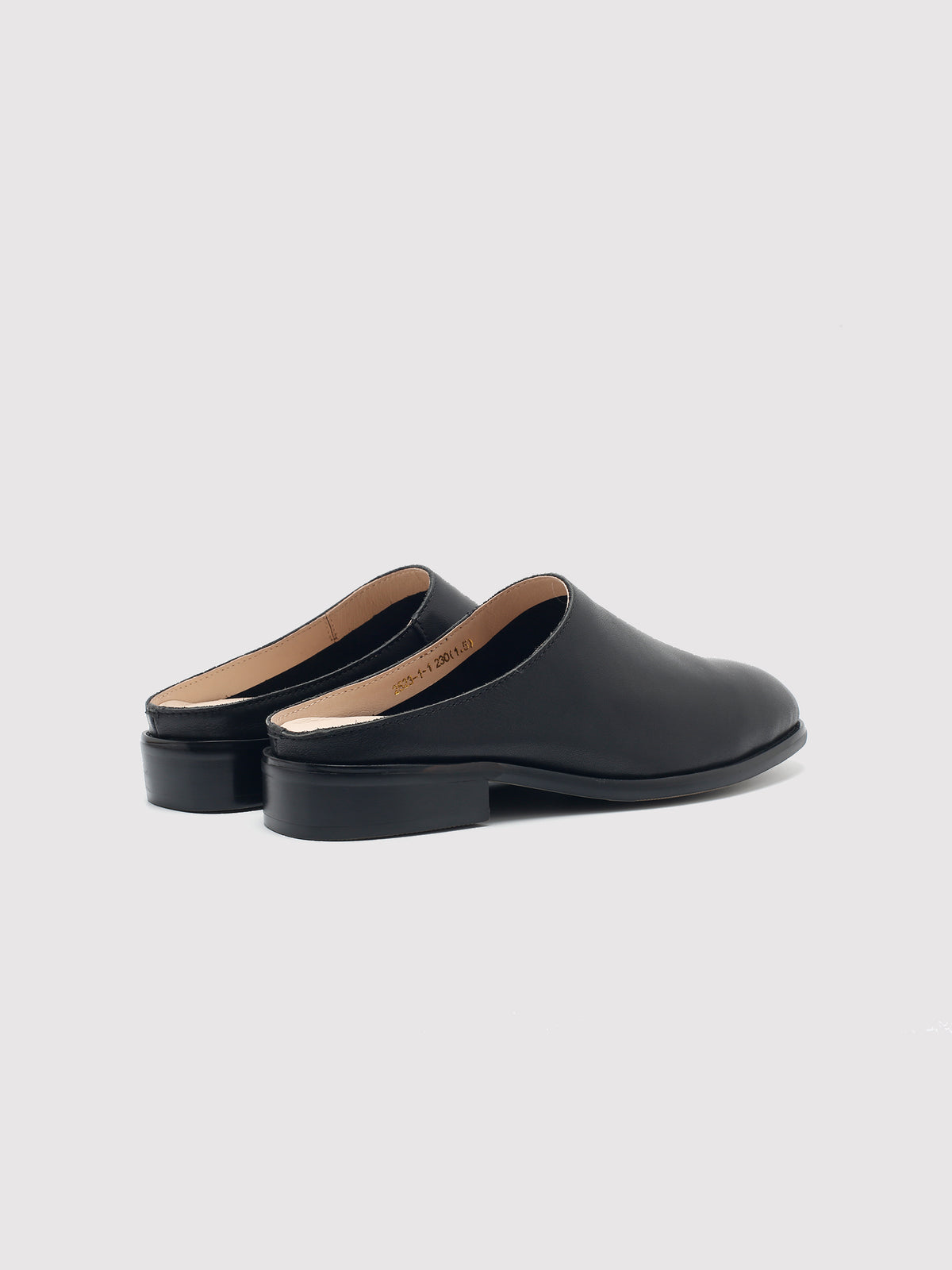 MafeMato Black Leather Mules, alternate view 4