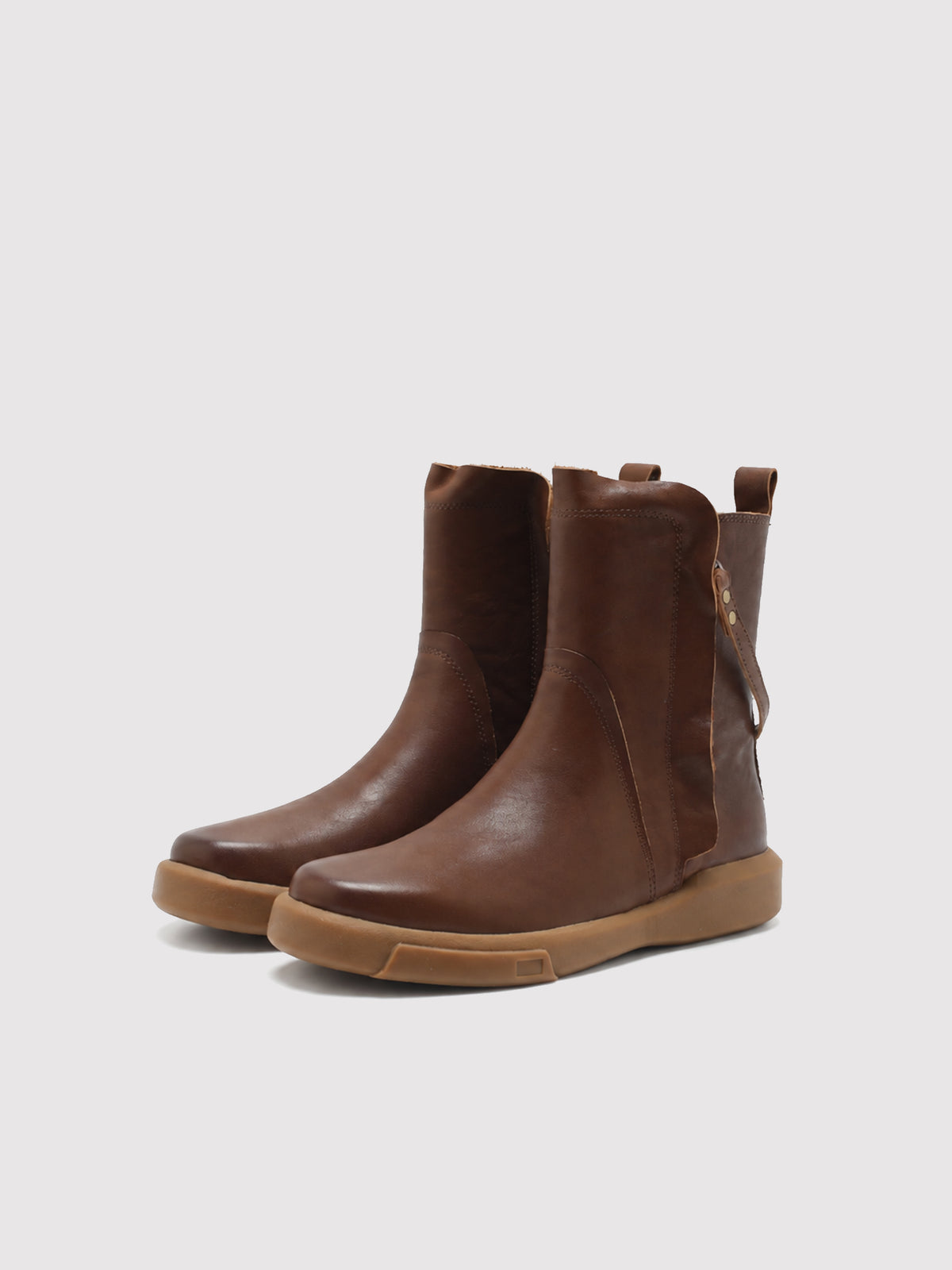 MafeMato Double-Zip Leather Boots