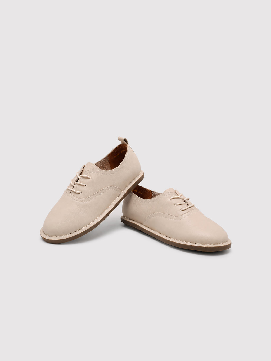 MafeMato Haru Cream Leather Sneakers, alternate view 8