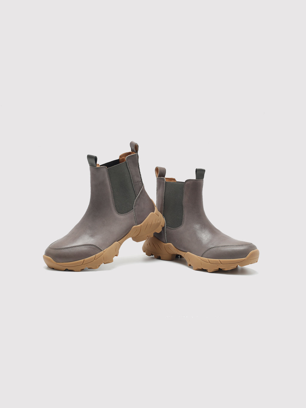 MafeMato Grey Khaki Ankle Boots, alternate view 2