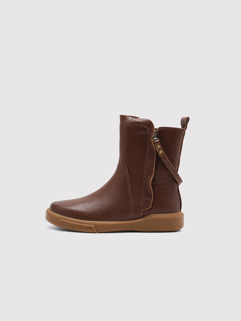 MafeMato Double-Zip Leather Boots, alternate view 4