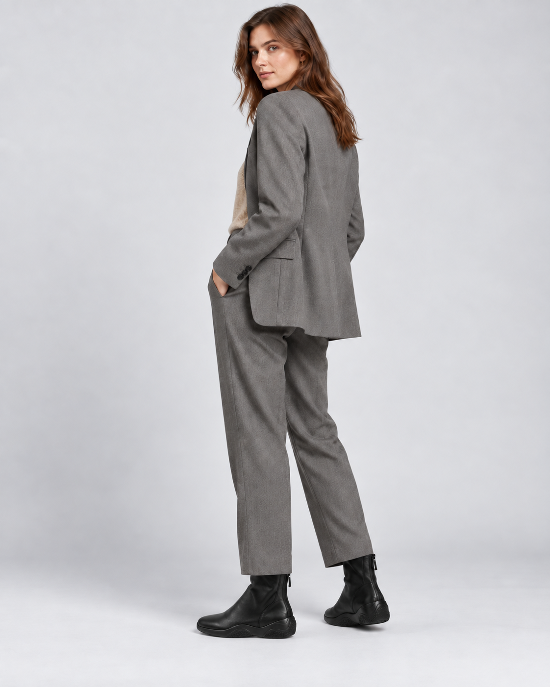 Lambskin Sock Boots — Styled in studio 3