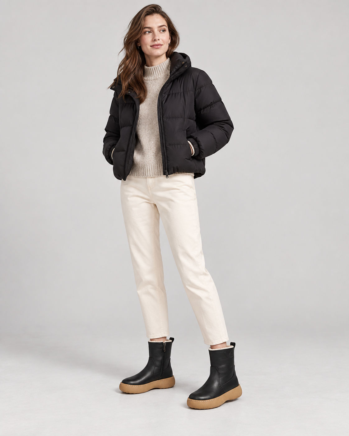 Polished Winter Boots — Styled in studio 3