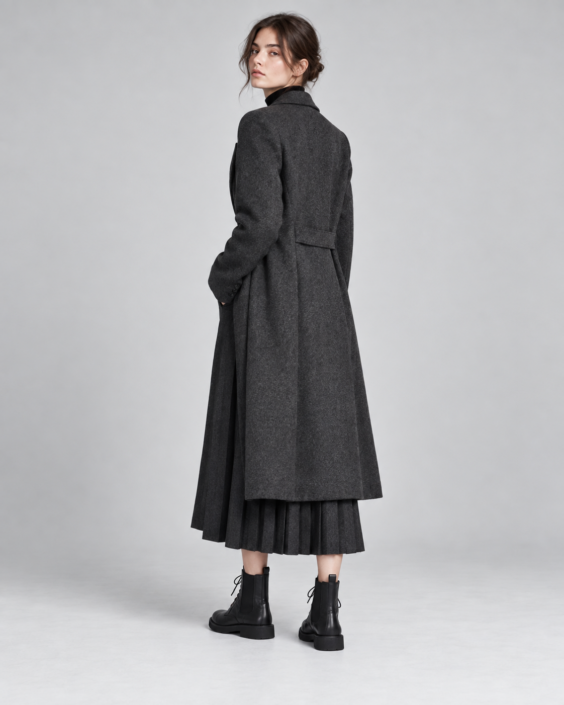 Vegetable-Tanned Black Boots — Styled in studio 2