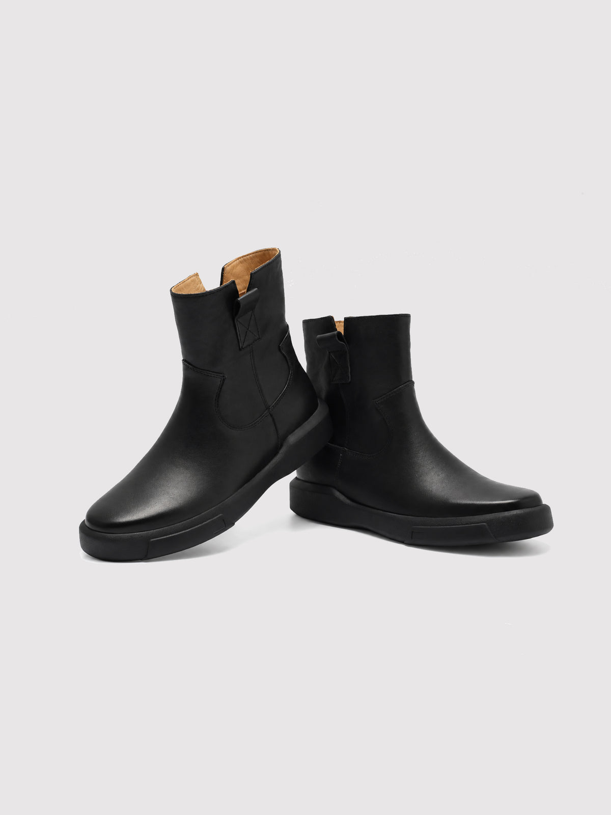 MafeMato Black zip ankle boots, alternate view 2