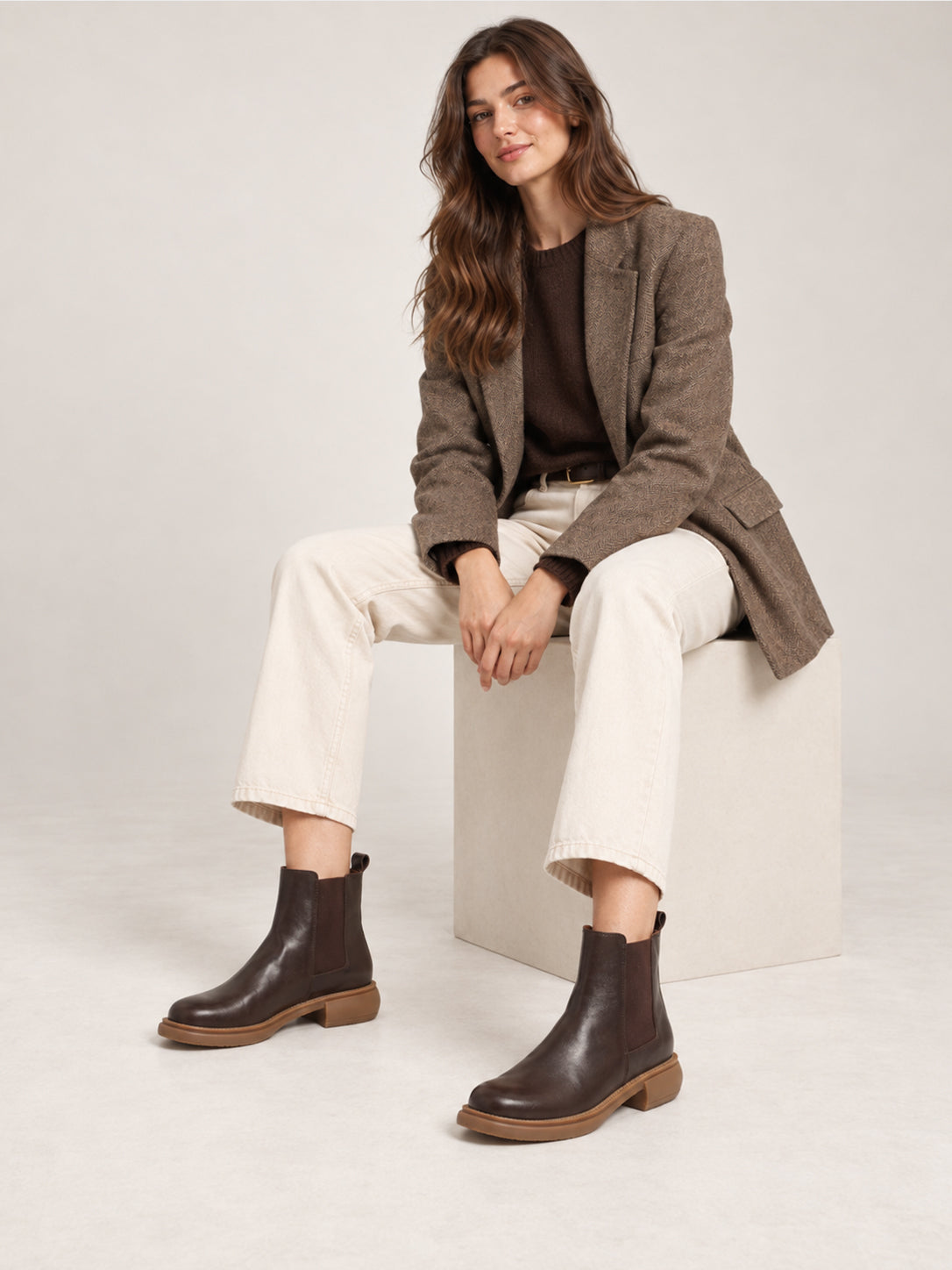 MafeMato Washed-Leather Chelsea Boots, alternate view 6