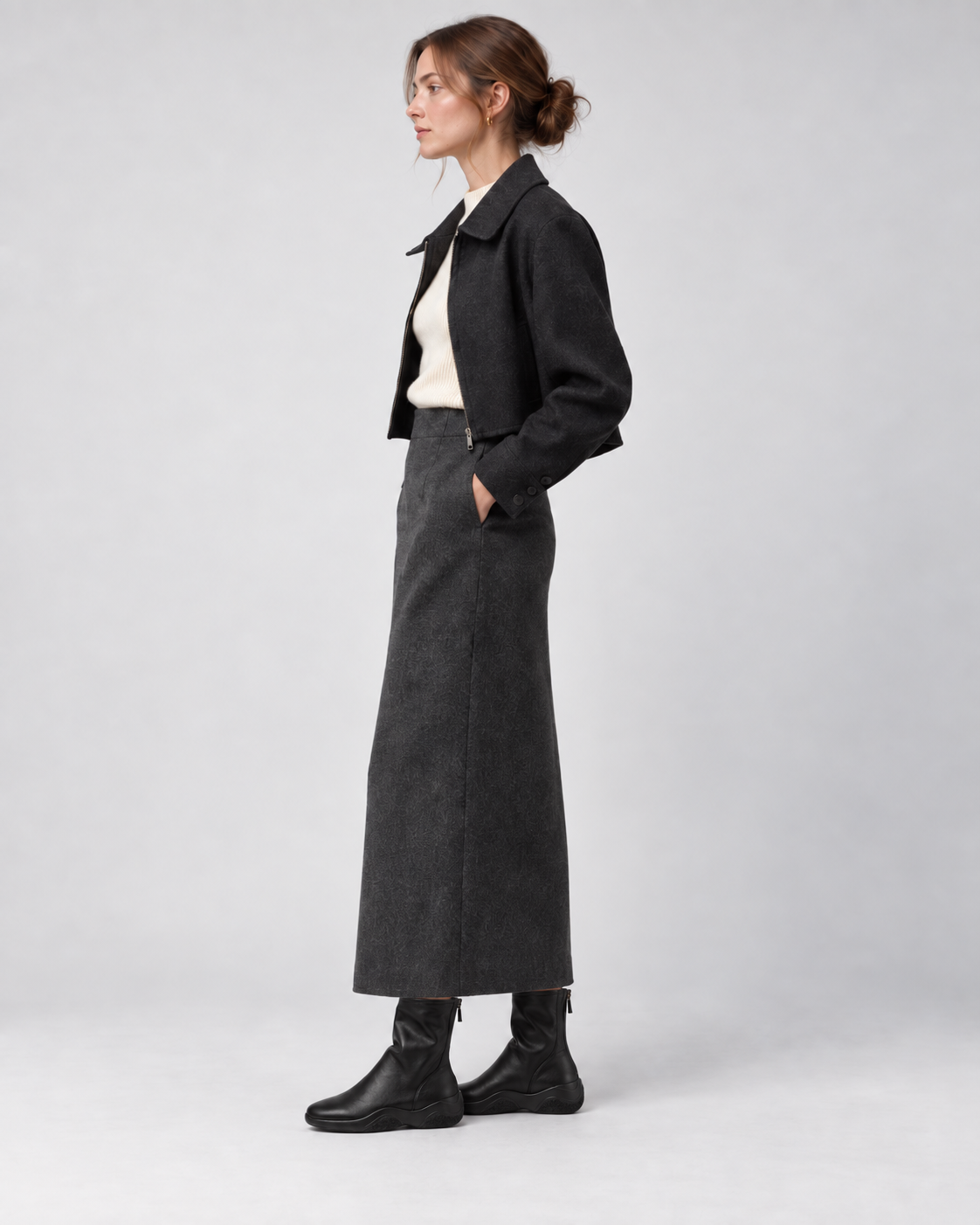 Lambskin Sock Boots — Styled in studio 4