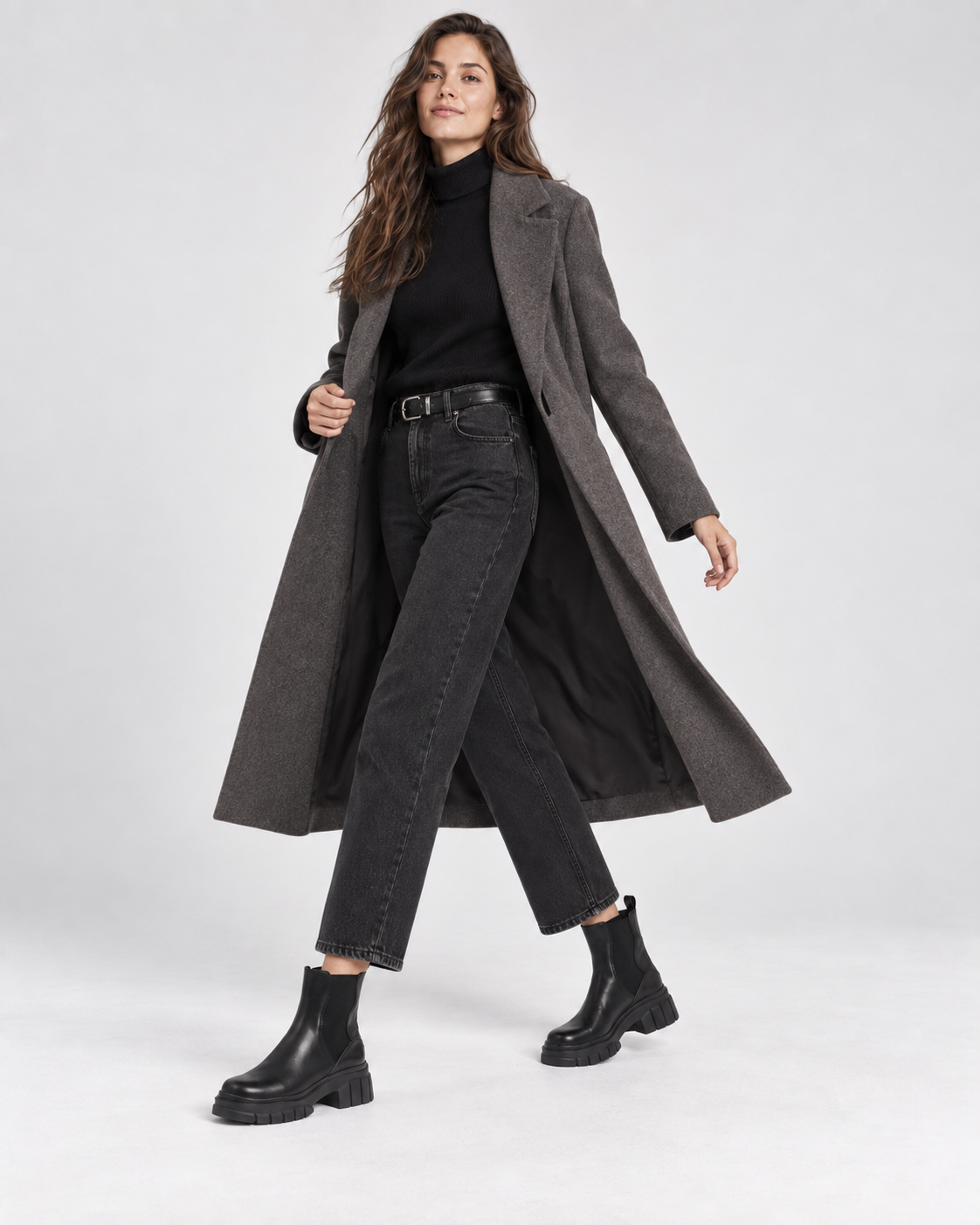 Black Shaft Boots — Styled in studio 3