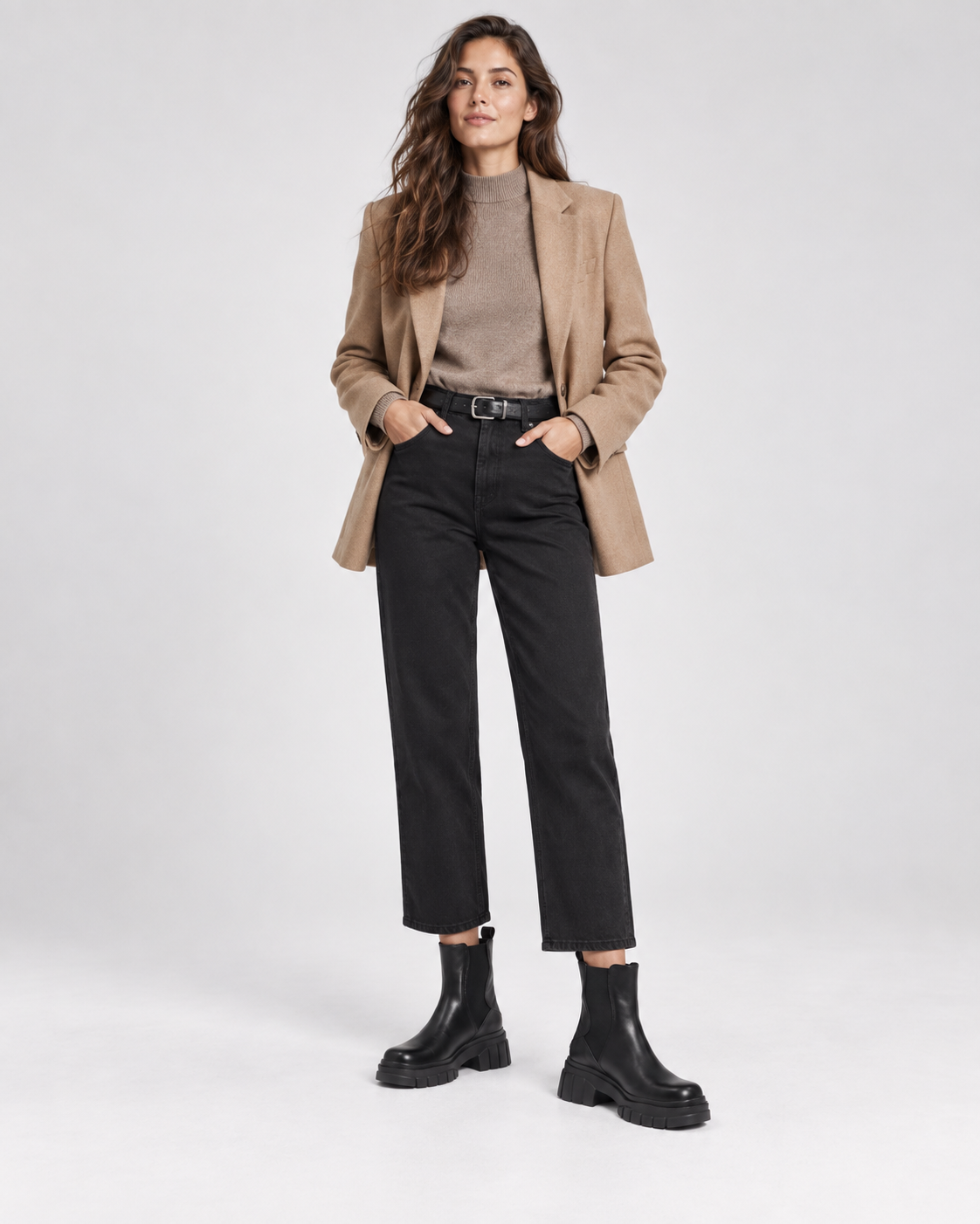 Black Shaft Boots — Styled in studio 4
