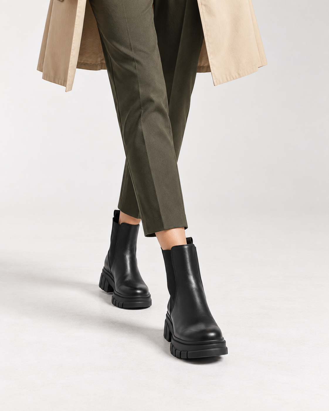 Black Shaft Boots — On foot 3