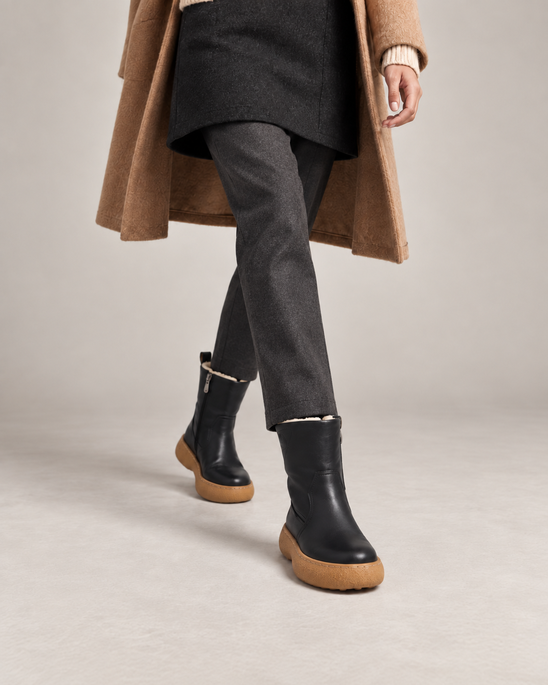 Polished Winter Boots — On foot 3