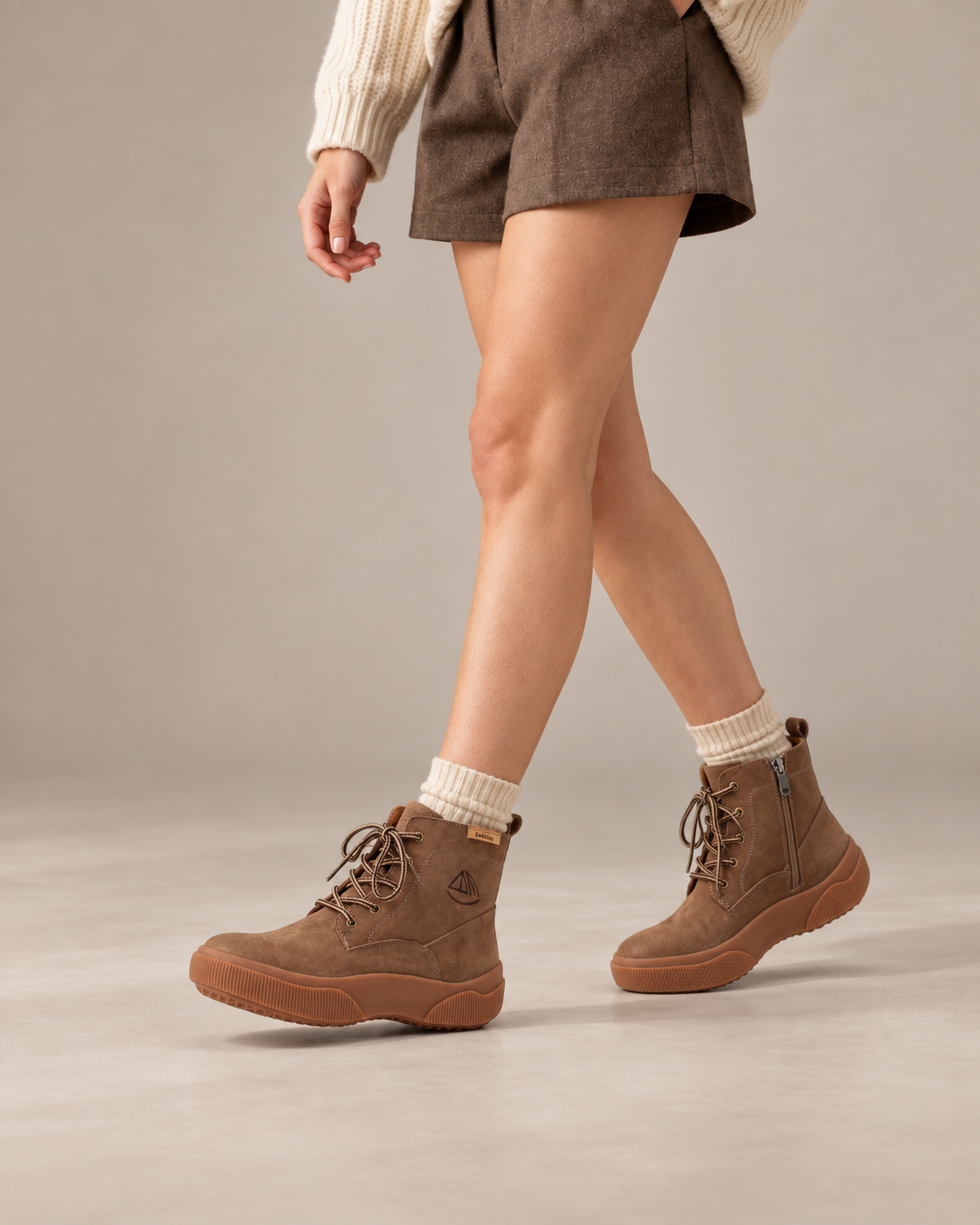 Yaoyao Sole Ankle Boots — On foot 4