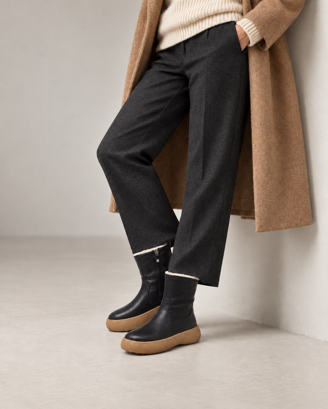 Polished Winter Boots — On foot 4